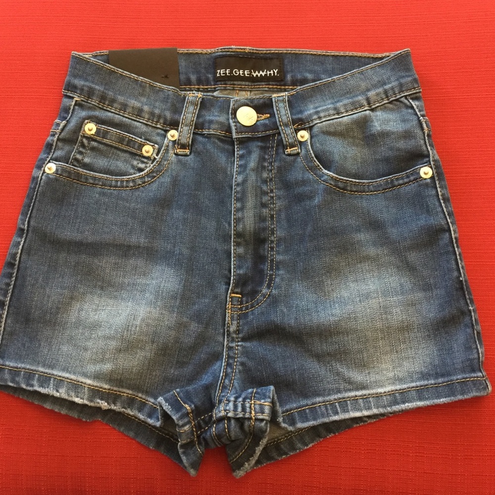 Zee Gee Why High Waisted Denim Shorts